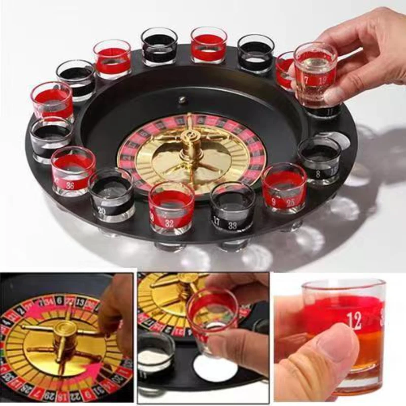 Party Games Adults Drinking - Russian Turntable Lucky Shot Drinking Game