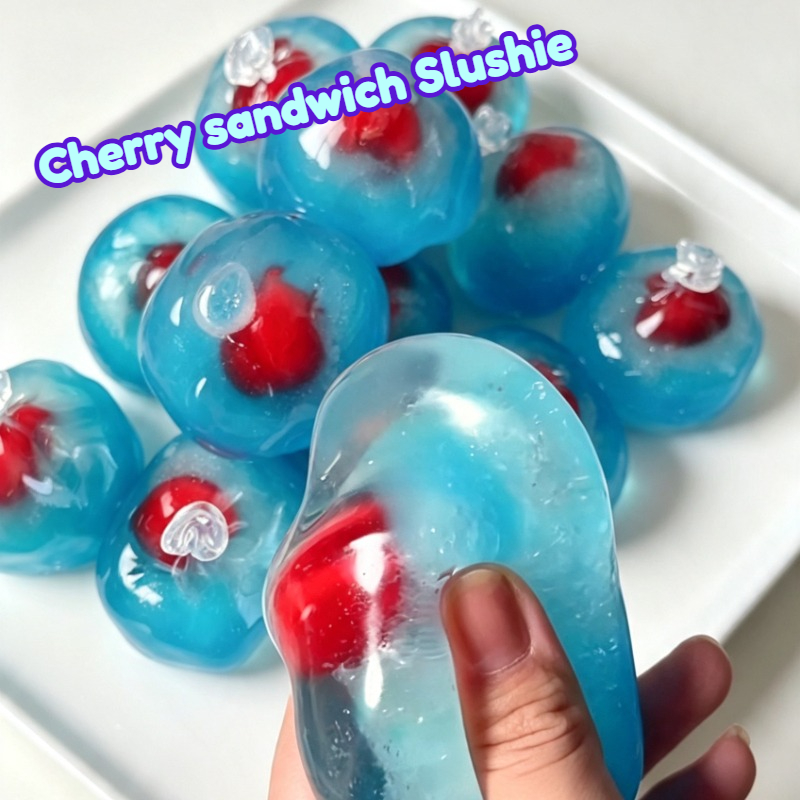 Party Games Questions - Shapable Cherry Sandwich Slushie Stress Ball
