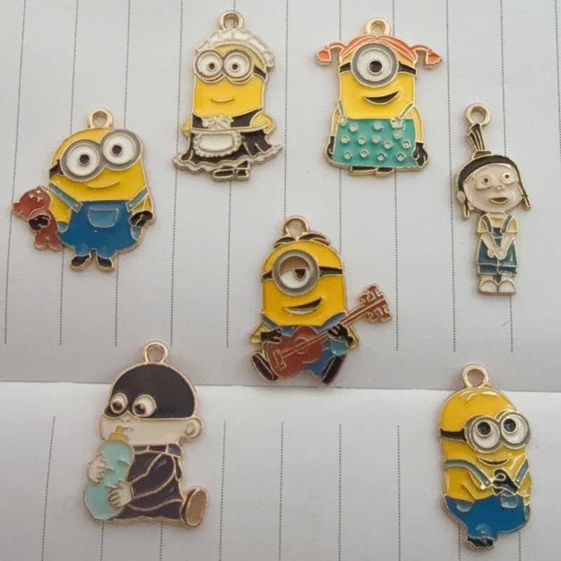 Party Games Questions - 10pcs alloy drip oil cartoon pendant,