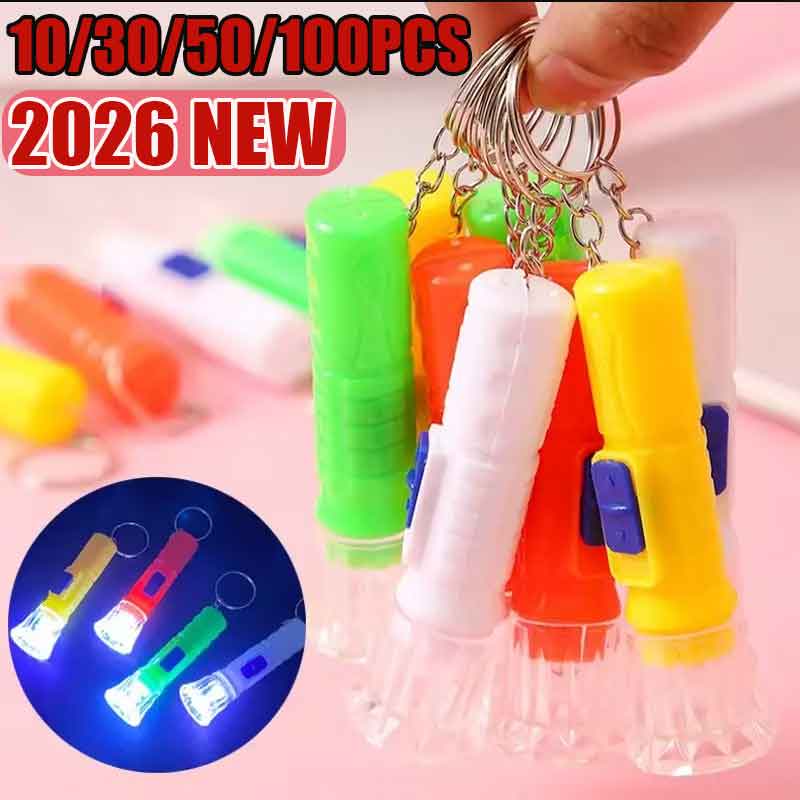 Party Games Mini - 10/30/50/100PCS Mini Children LED Flashlight Lamp