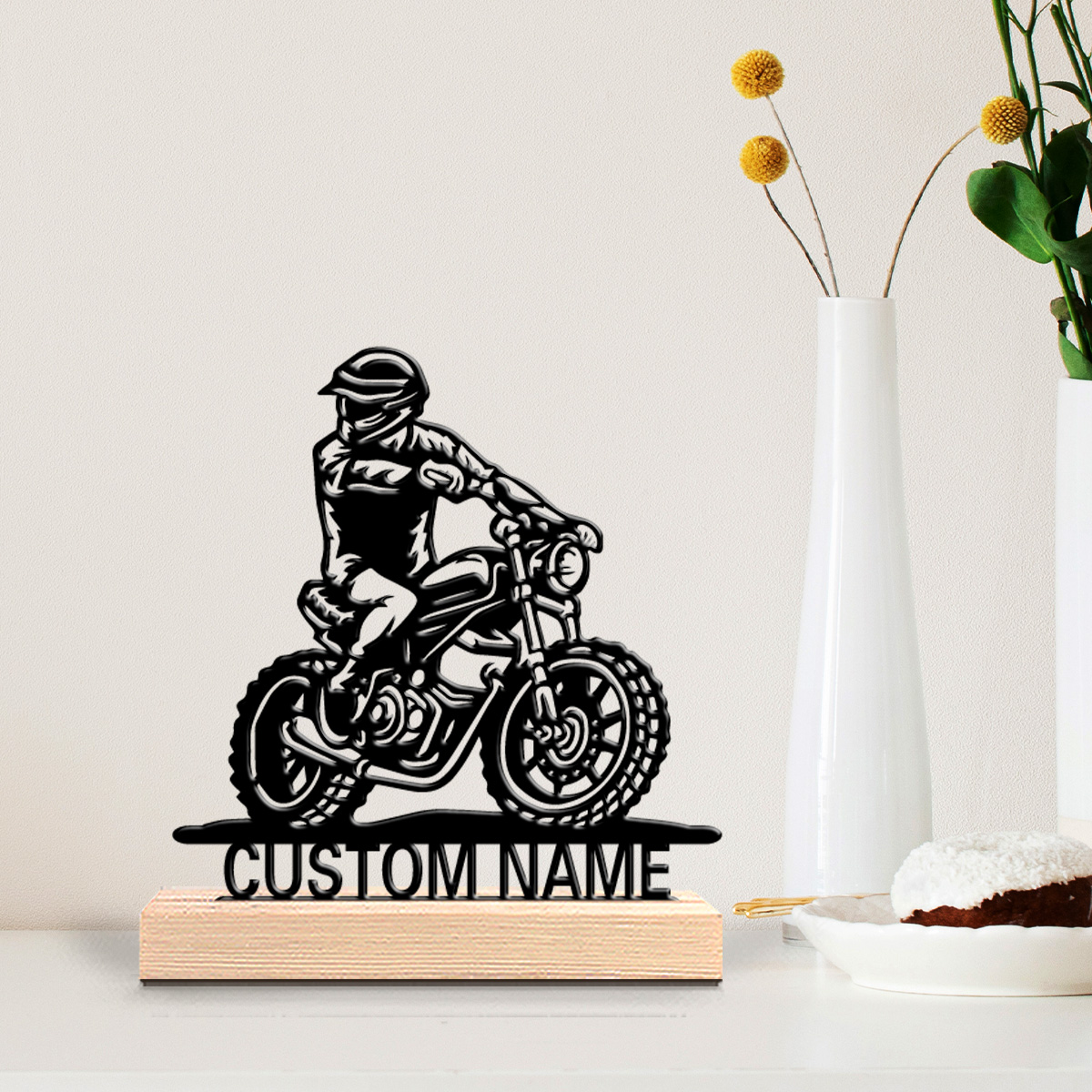 Party Games Gifts - 1pc Cute Personalized Custom motorcycle Wooden