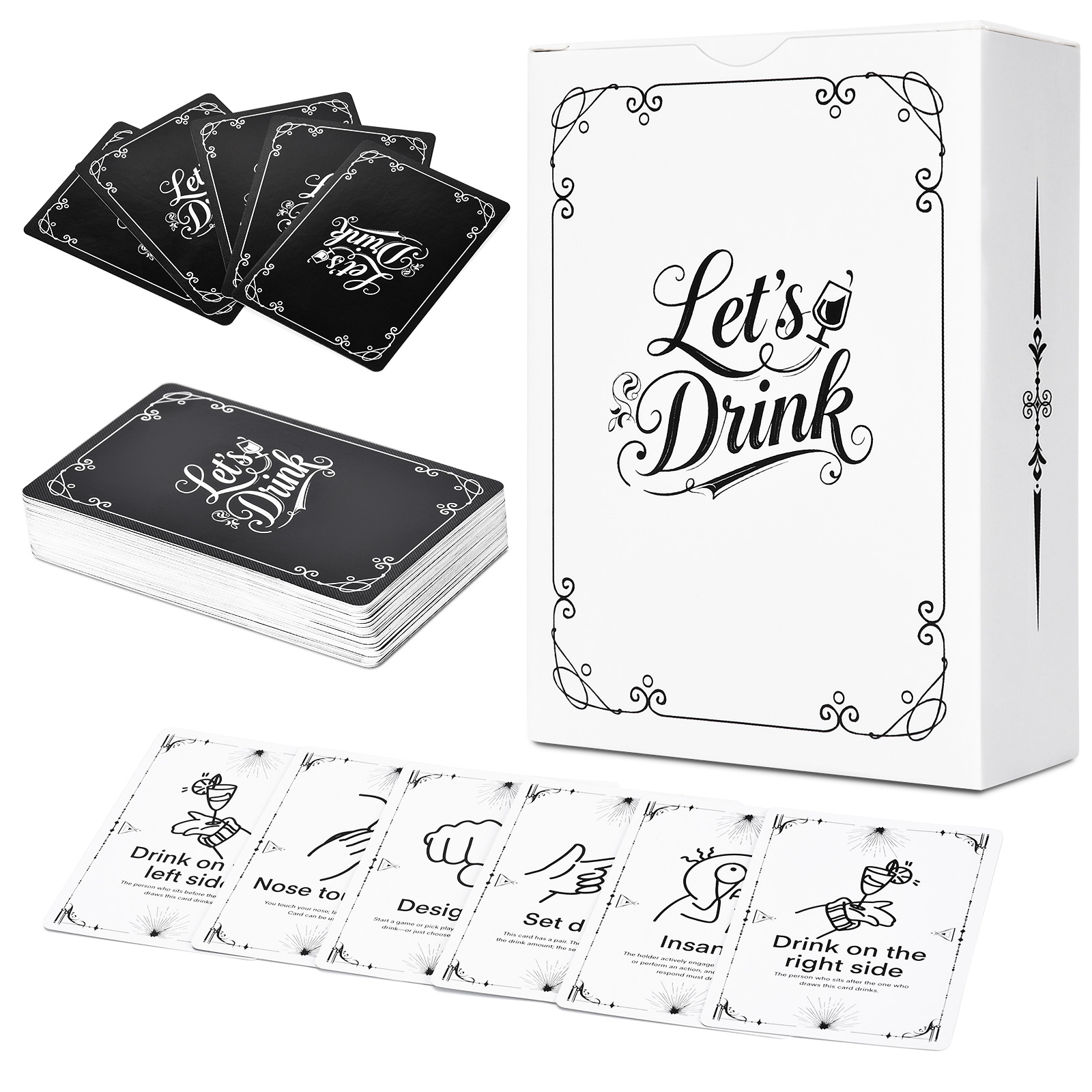 Party Games Adults Drinking - Adult Drinking Game Cards – 52