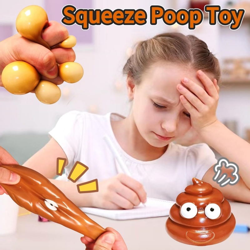 Cute Fidget Squeeze Poo Toy St - Party Games Adults Funny recension och pris