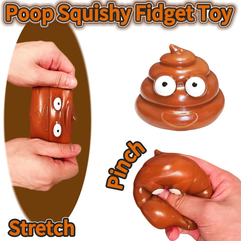 Cute Fidget Squeeze Poo Toy St - Party Games Adults Funny recension och pris