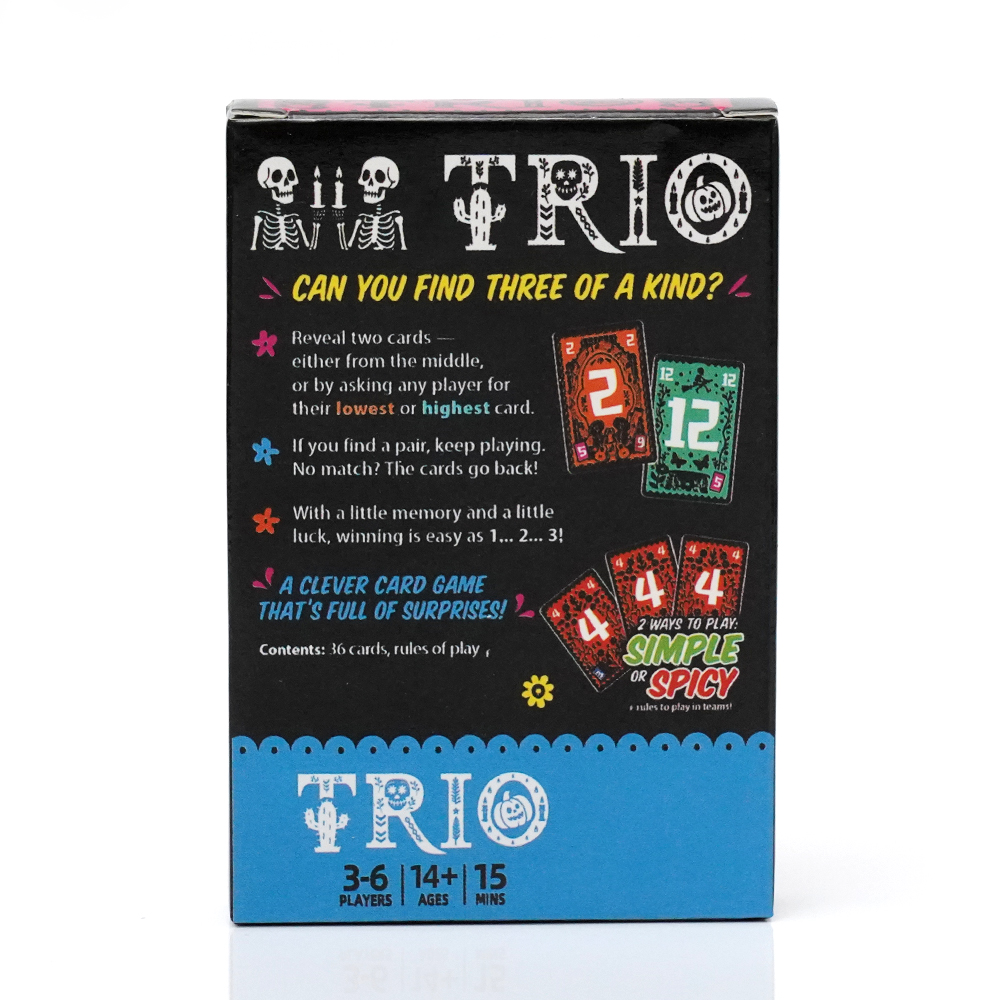 Trio, Family Card Gameon the R - Party Games List recension och pris