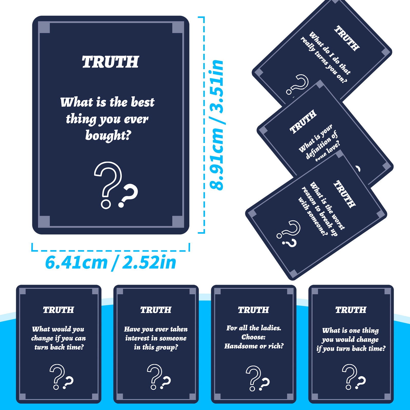 50Pcs Party Game Cards for Adu - Party Games Questions For Adults recension och pris