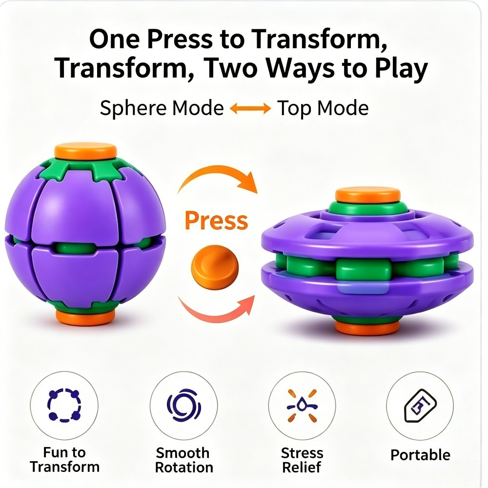 Transforming Fidget Spinner Ba - Party Games Gifts recension och pris