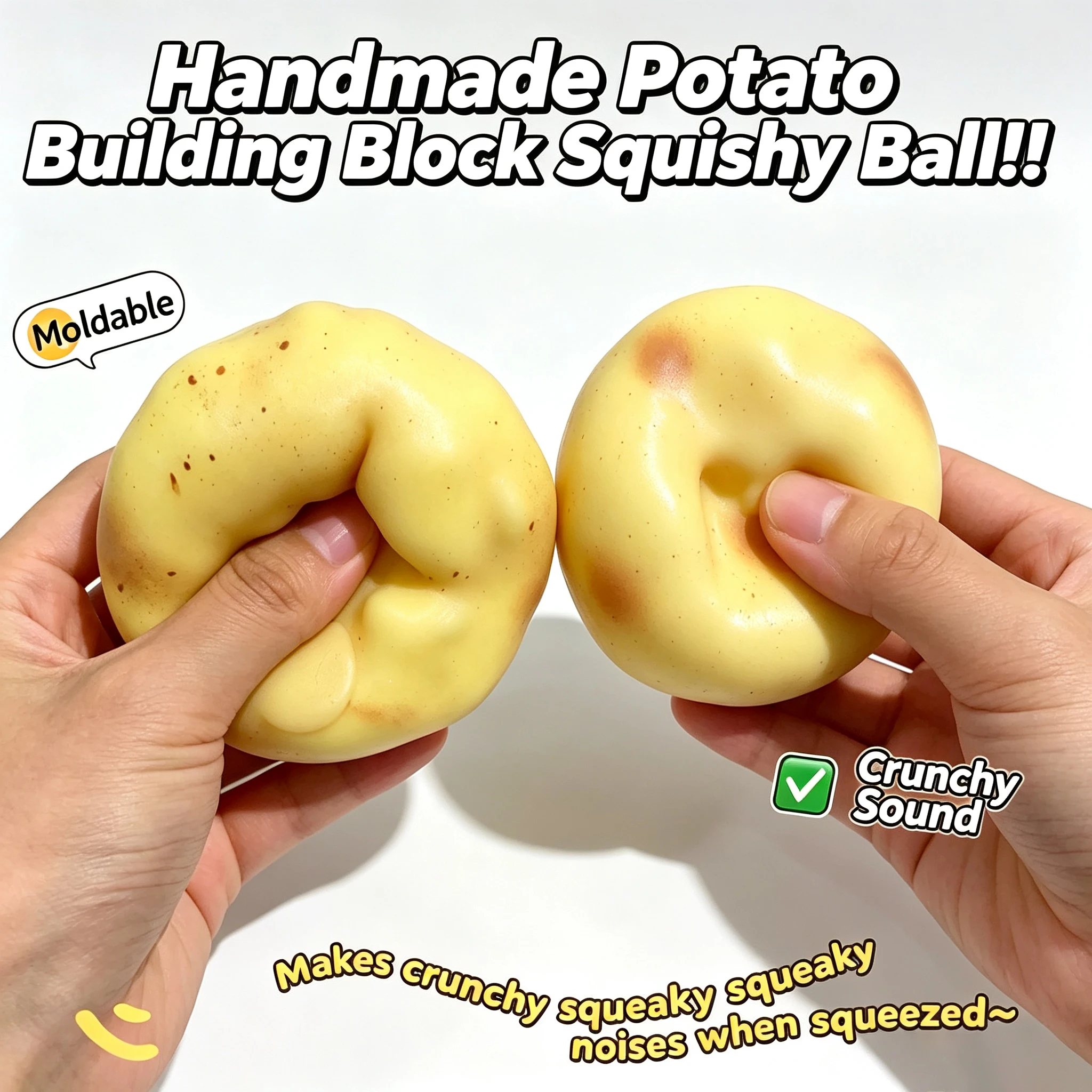 Crunchy Potato Squishy Stress  - Party Games Questions recension och pris