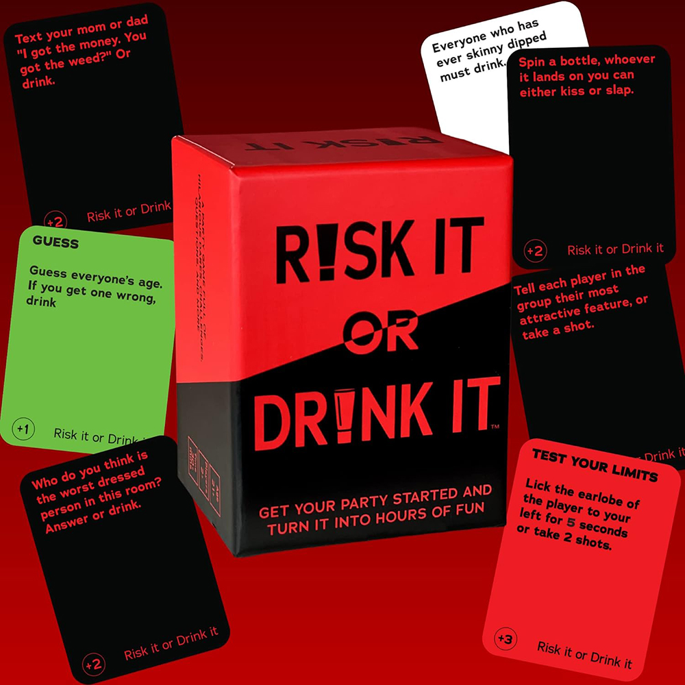 Risk It Or Drink It Fun Party  - Party Games Questions For Adults recension och pris