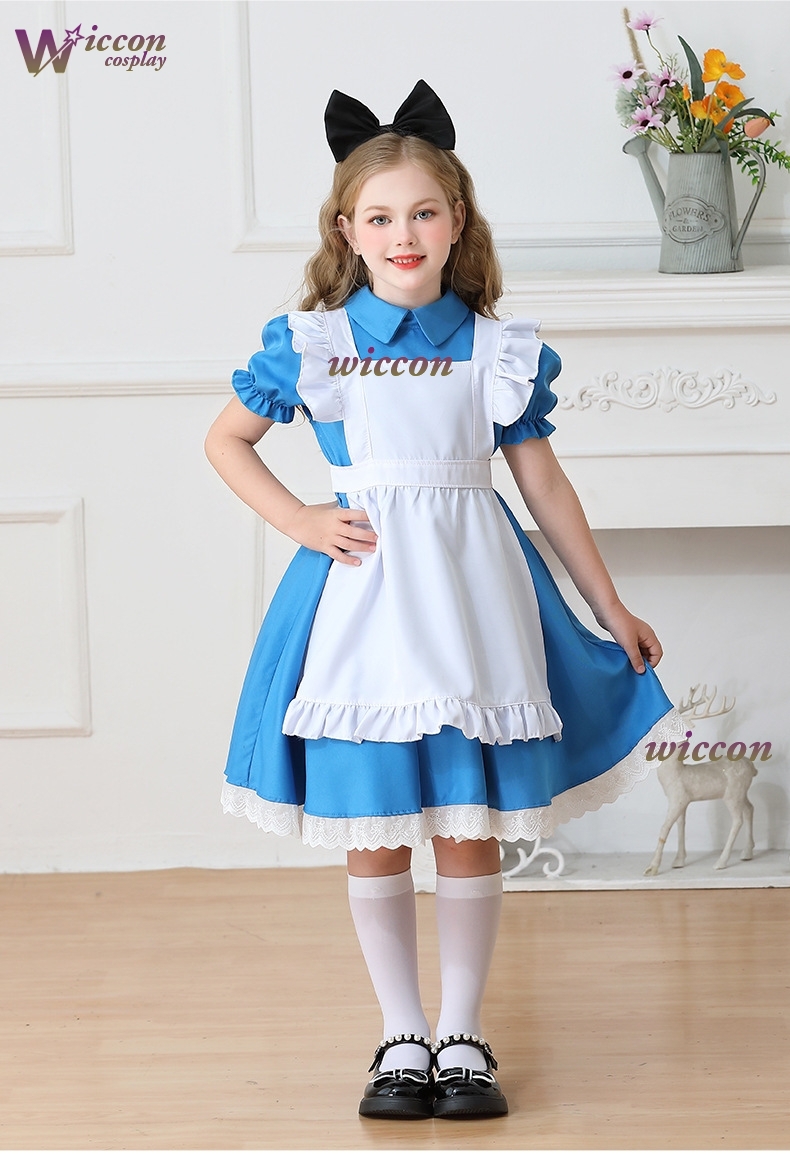 Children Girls Blue Alice in W - Party Games Alice In Wonderland recension och pris