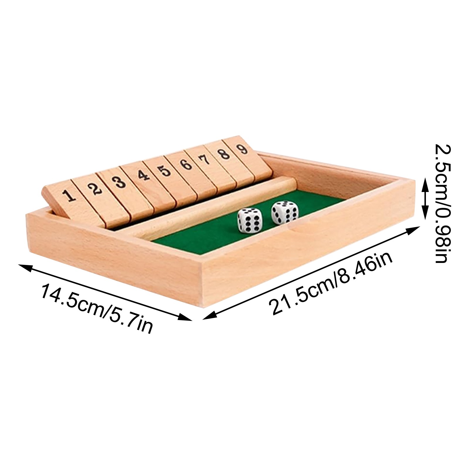 Deluxe Four Sided 9 Numbers Sh - Party Games Adults Drinking recension och pris