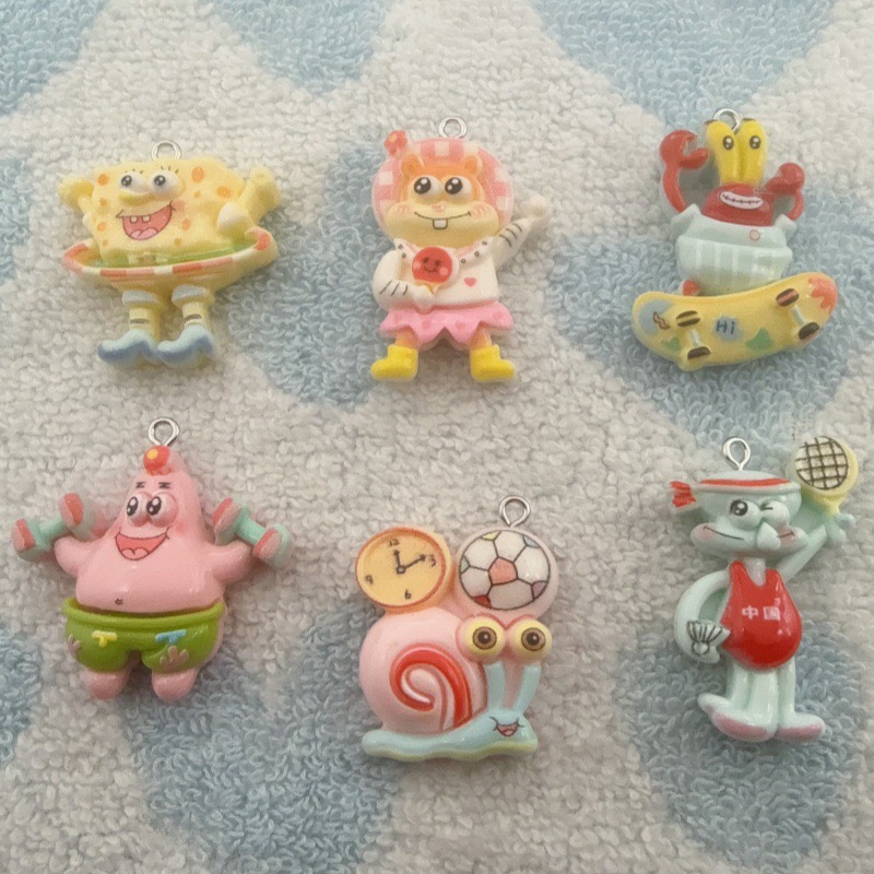 10pcs cartoon resin pendant, D - Party Games Game recension och pris