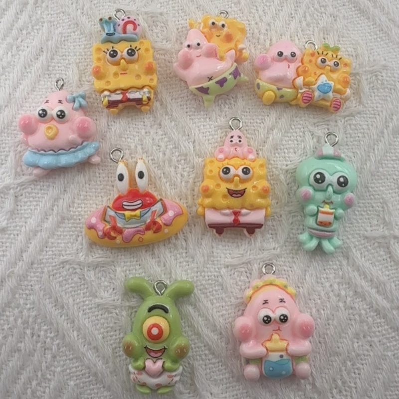 10pcs cartoon resin pendant, D - Party Games Game recension och pris