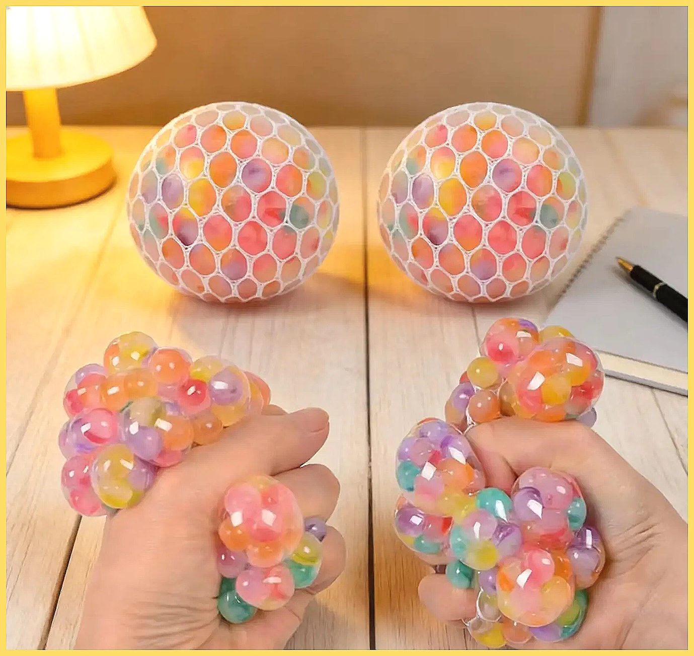 Rainbow Bead Squishy Fidget Ba - Party Games Adults Funny recension och pris