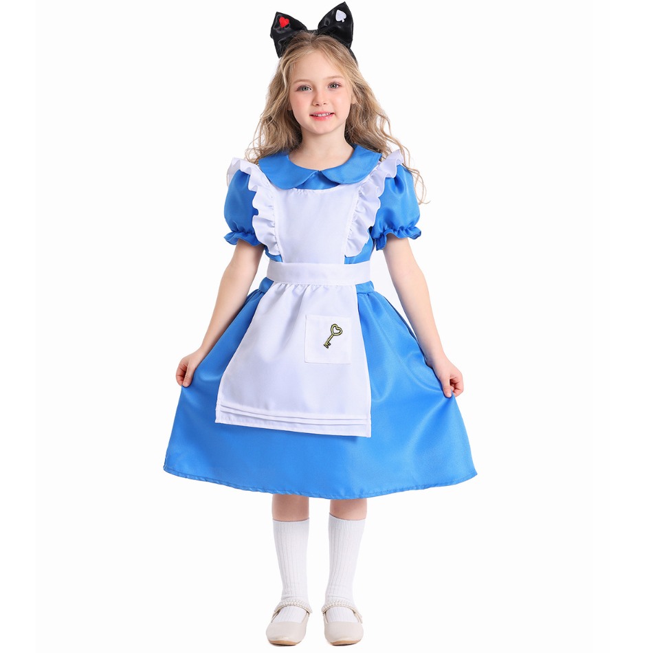 Children Girls Blue Alice Wond - Party Games Alice In Wonderland recension och pris