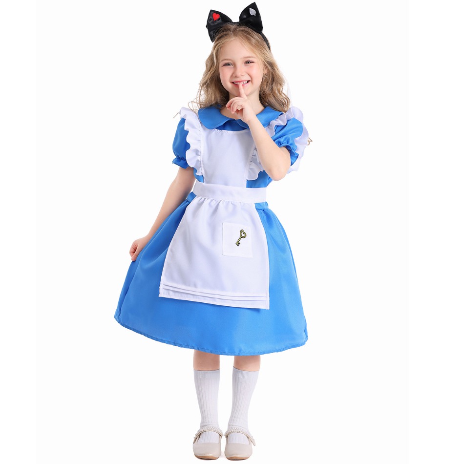 Children Girls Blue Alice Wond - Party Games Alice In Wonderland recension och pris
